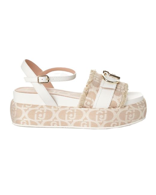 Liu Jo White Sa4155Tx412 Platform Sandals
