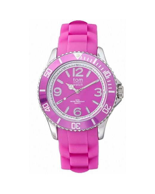 Tom Watch Pink Multicolor Rubber Watch