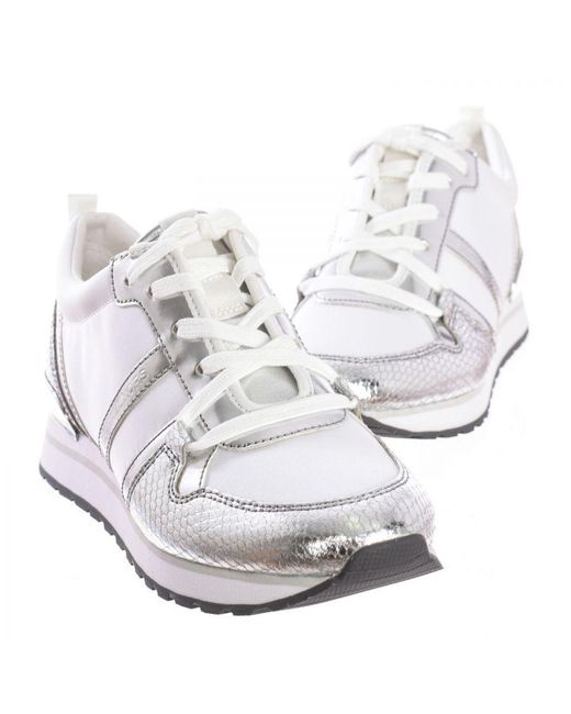 Michael Kors White R2Dafs1D Metallic Dash Sneaker