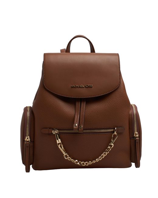 Michael Kors Brown Jet Set Medium Grain Leather Backpack 35T1Gttb6L