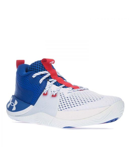 Under Armour Blue Ua Embiid One Basketball Shoes for men