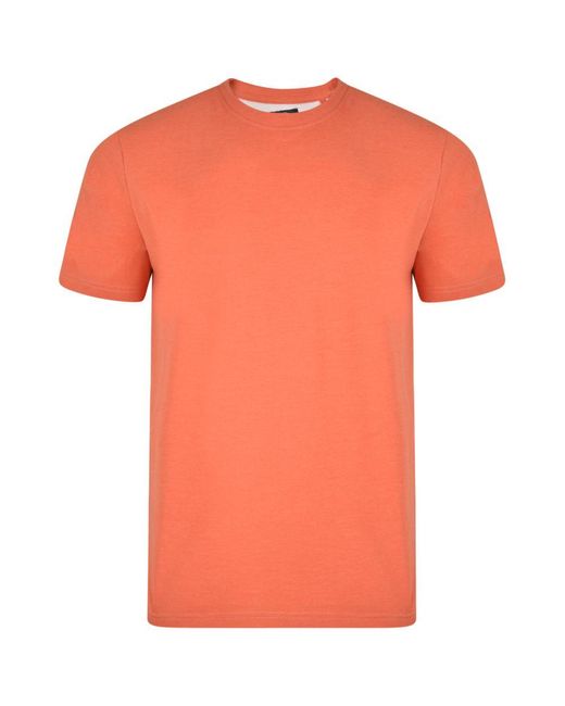 KAM Jeanswear Orange Kam Denim T-Shirts Big & Tall Short Sleeve Crew Neck for men