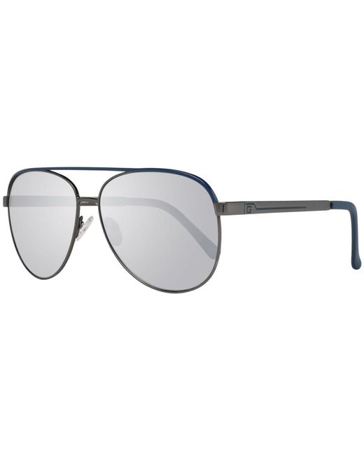 Guess Gray Sunglasses Gf0172 08C Gunmetal Mirrored for men