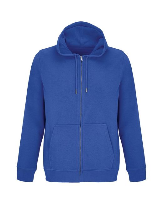 Sol's Blue Three Yarn Zip Hoodie