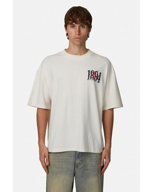 Good For Nothing White Boxy Fit Graphic Tee for men