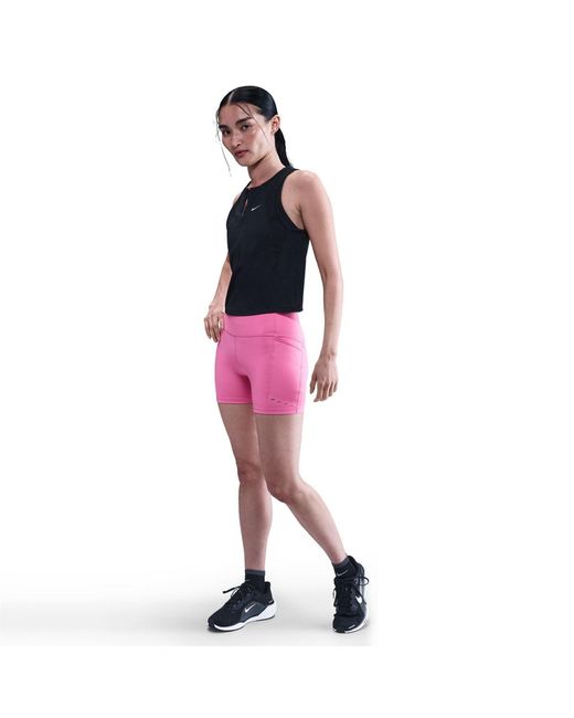 Nike Pink Dri Fit Compression Bermuda Shorts