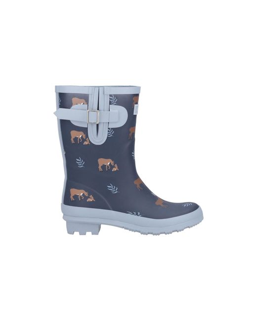Cotswold Blue Woodland Mid Wellington Boots