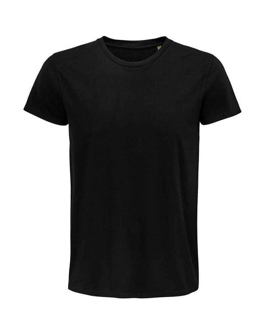 Sol's Black Adult Pioneer Organic T-Shirt (Deep)