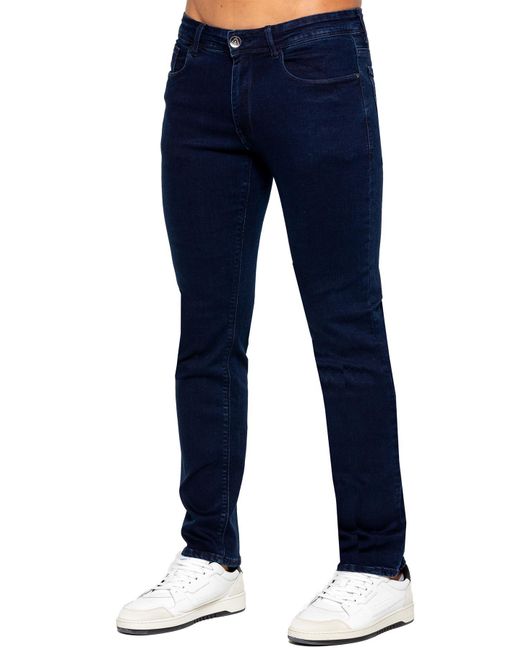 Eto Rechte Benen Jeans in het Blue voor heren