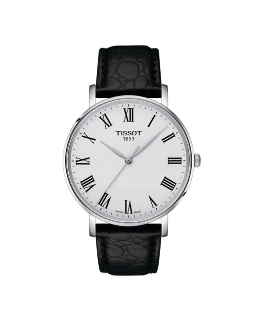 Tissot Black Everytime Watch T1434101603300 Leather for men