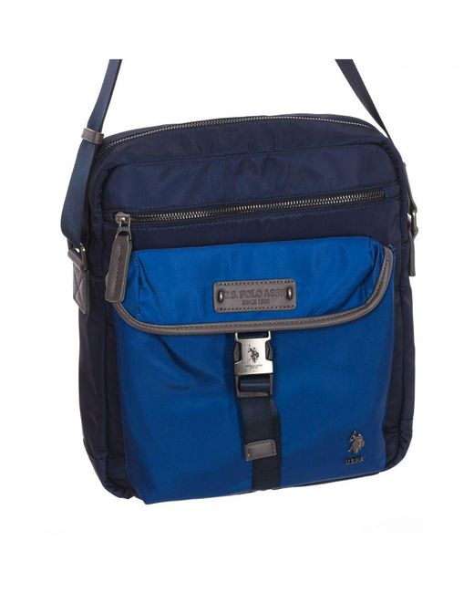 U.S. POLO ASSN. Blue Large Shoulder Bag Beus96028Mip for men