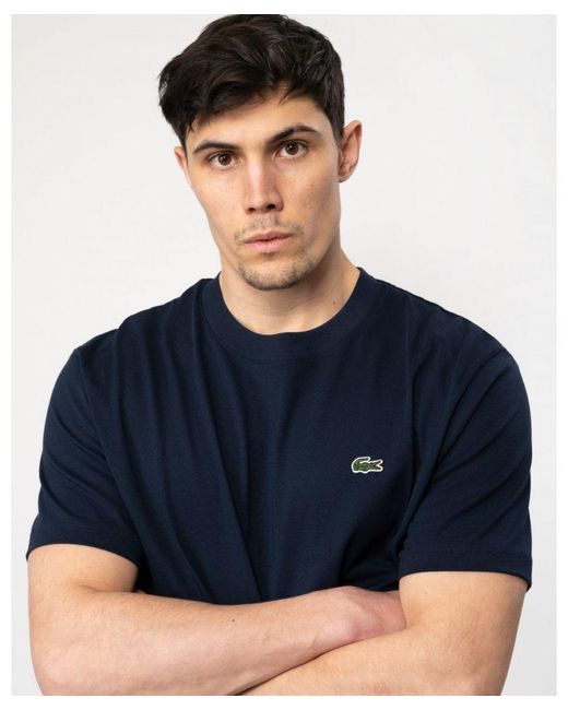 Lacoste Blue Classic Fit Cotton Jersey T-Shirt for men