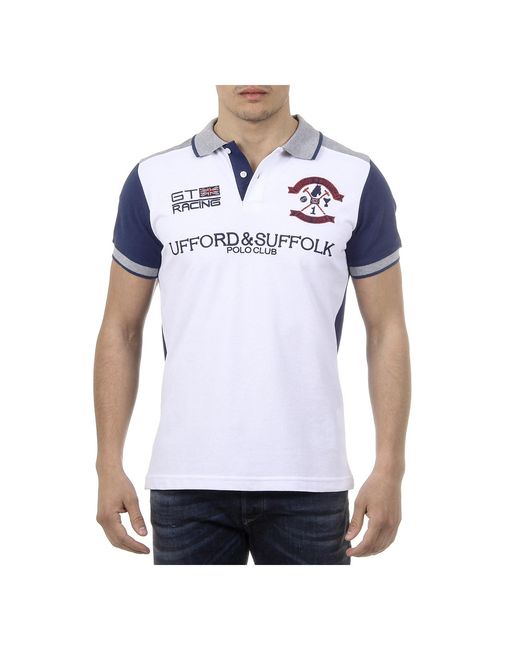 Ufford & Suffolk Polo Club Blue Short Sleeves Us001 Cotton for men