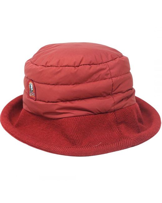 Parajumpers Puffer Bucket Hat Rio Red Cap