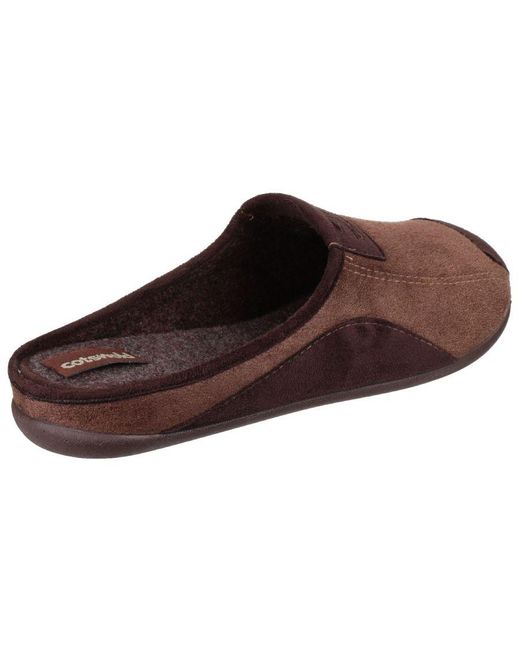 Cotswold Black Westwell Slipper for men