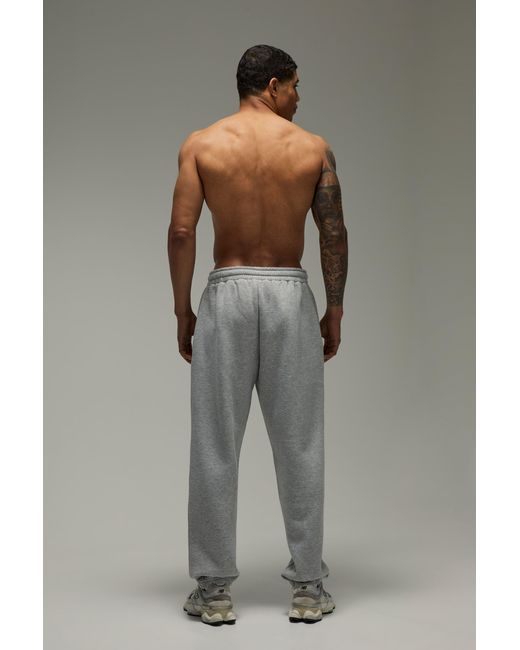 BoohooMAN Gray Training Dept Oversized Jogger for men