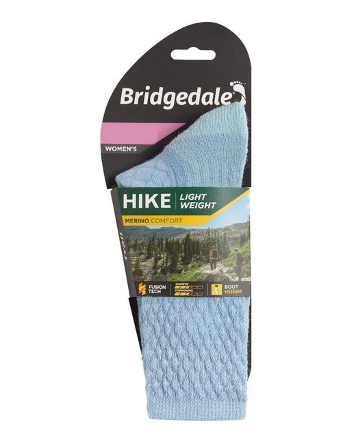 Bridgedale Blue Hiking Lightweight Merino Socks