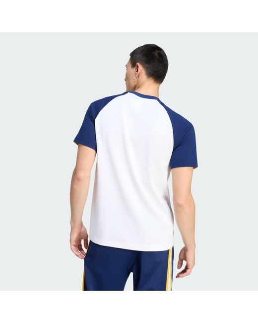 Adidas Originals Blue Real Madrid Originals T-Shirt for men