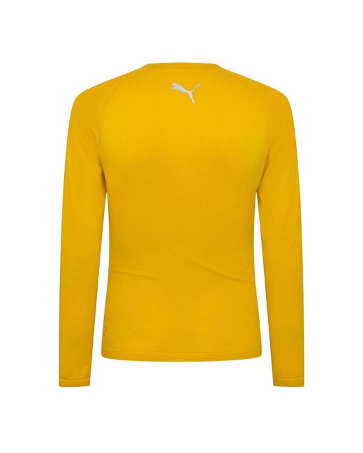 PUMA Performance Plain Vent Athletic Shirt in het Yellow voor heren