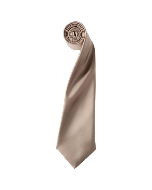 PREMIER Natural Adult Colours Satin Tie