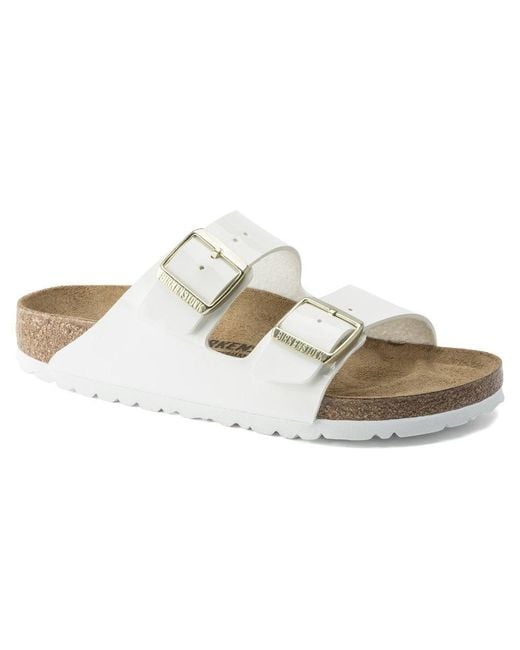Birkenstock Metallic Arizona Birko-Flor Patent Sandal
