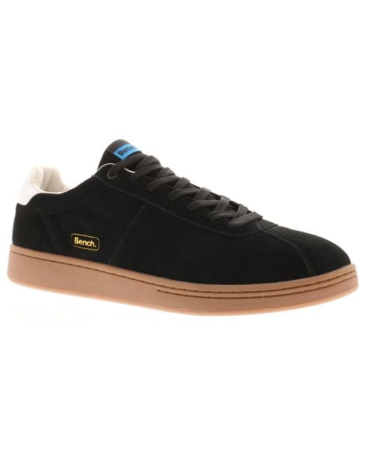 Bench Black Trainers Fletcher Leather for men