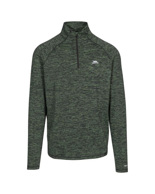 Trespass Green Gerry Active Top (Bright Fleck) for men