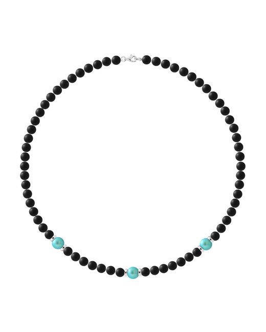 Rodney & Rolf Black Necklace Sterling 925 Bradford