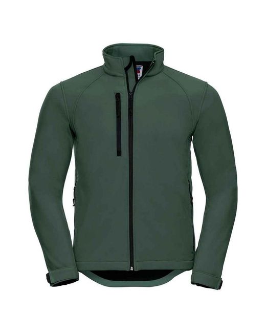 Russell Green Plain Soft Shell Jacket (Bottle) for men