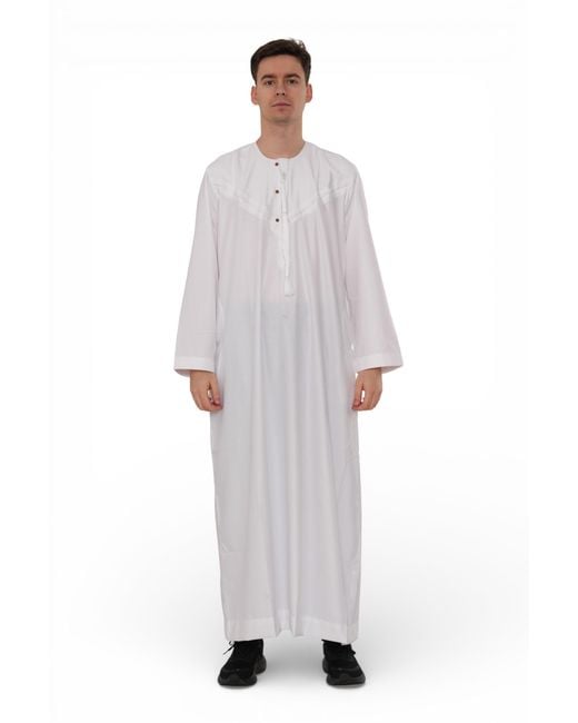 Thobez Gray Eid Moroccan Jubba Robe Djellaba Ramadan Eid Thobe for men