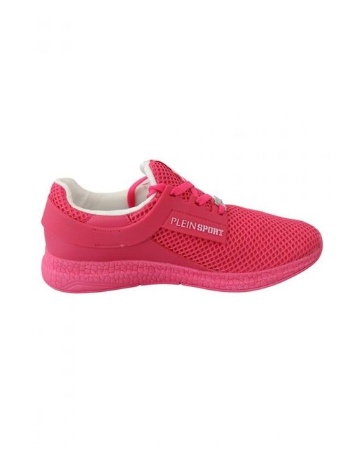 Philipp Plein Pink Fuxia Beetroot Runner Becky Sneakers Shoes