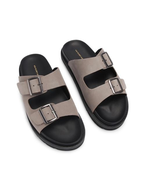 KG by Kurt Geiger Brown Leather Lisbon Sandals for men