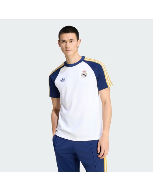 Adidas Originals Blue Real Madrid Originals T-Shirt for men