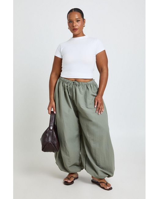 Boohoo White Plus Basic Short Sleeve Fitted Top
