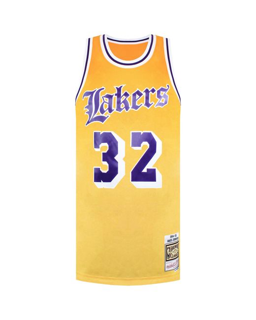 Mitchell & Ness Yellow Nba Los Angeles Lakers Logo Vest for men