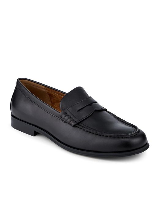 Jones Bootmaker Blue Quadir Slip On Leather Penny Loafers for men