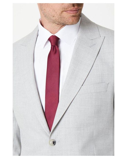 Burton Gray Claret Slim Tie for men