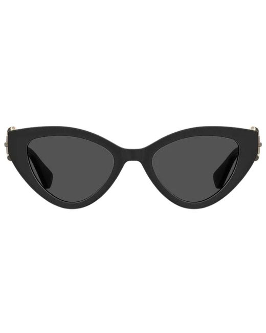 Moschino Black Cat Eyed Butterfly Lensed Sunglasses for men
