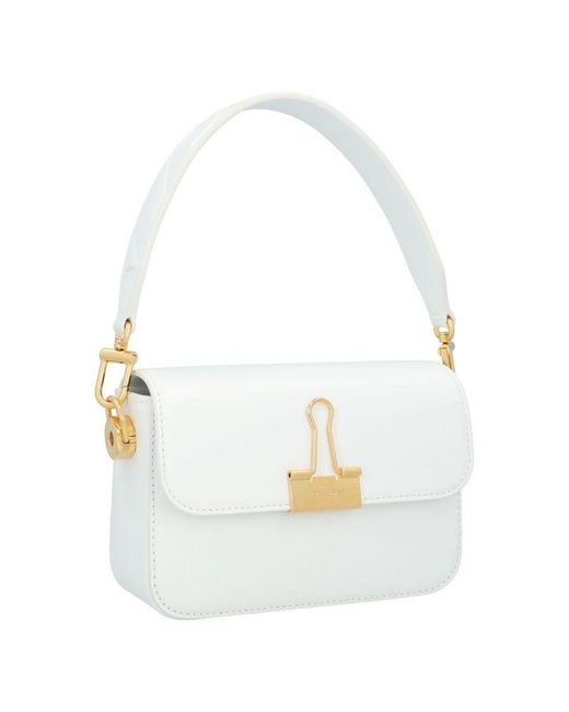 Off-White c/o Virgil Abloh White Off Small Binder Shoulder Bag Leather (Archived)