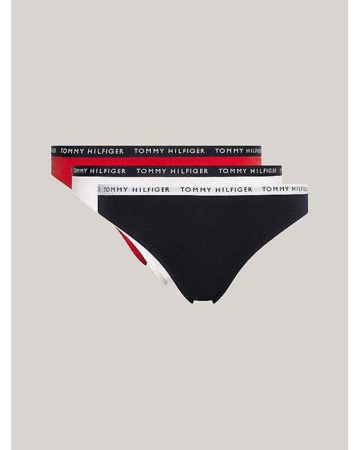 Tommy Hilfiger Blue Bikini 3 Pack Briefs Desert Sky//Primary