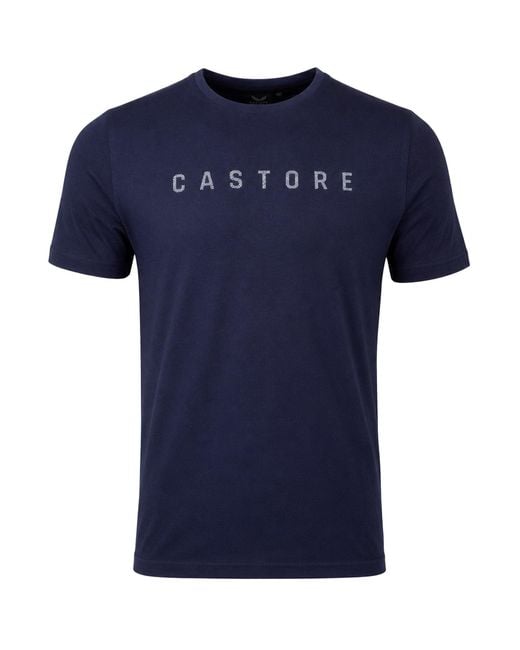 Castore Blue Logo T-Shirt for men