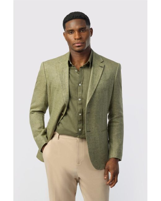 Ted Baker Green Single Breasted Long Sleeve Two Button Tailored Suit Jacket for men