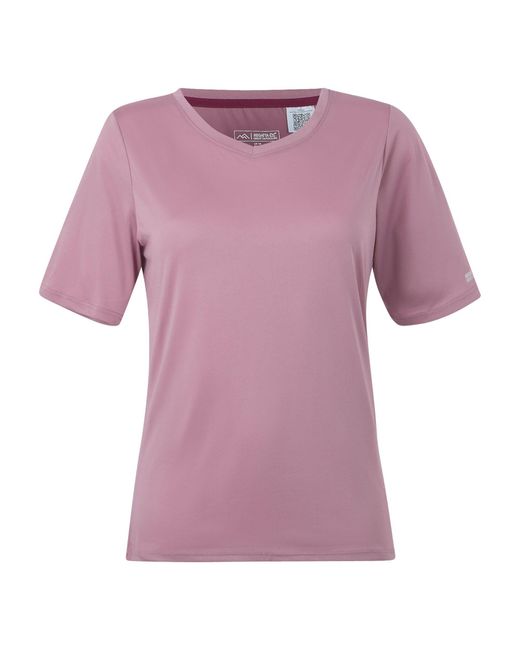 Regatta Purple Ladies Fingal Ii V Neck T-Shirt (Lilas)