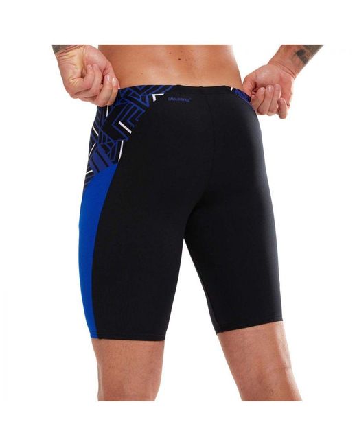 Speedo Eco Endurance+ Splice Jammer Shorts In Zwart Blauw in het Blue voor heren