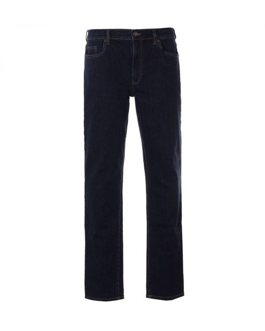 Farah Blue Lawson Regular Fit Stretch Jeans for men