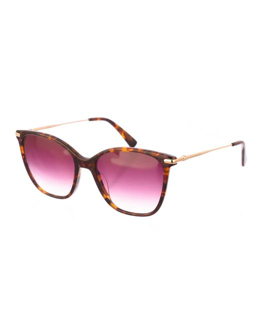 Longchamp Red Lo660S Butterfly Shaped Acetate Sunglasses