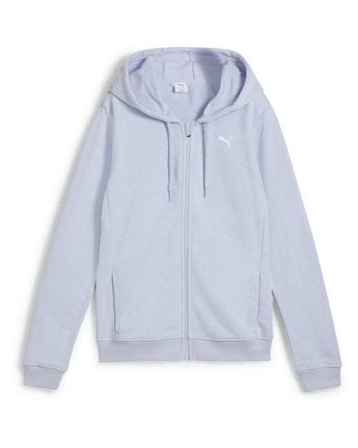 PUMA Blue Essential Full Zip Tech Fleece Hoodie