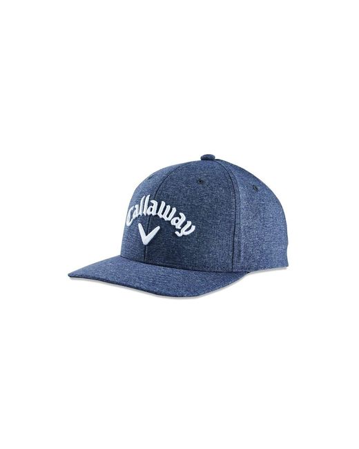 Callaway Apparel Blue Accessories Performance Pro Logo Print Arch Lettering Baseball Cap for men