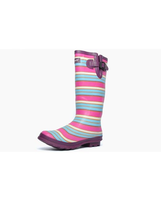 Cotswold Pink Wadeberry Waterproof Buckle Wellingtons