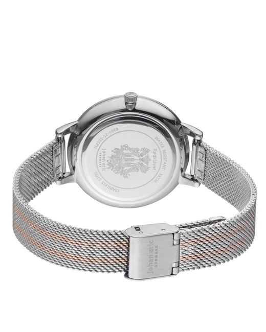 Johan Eric Blue Knoppsvane Ss Watch With Photo Dial And Ss/ Mesh
